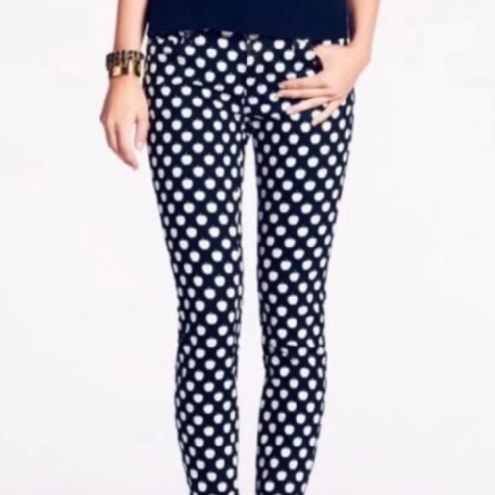 Kate Spade Broome Street Polka Dot Denim Jeans Size 25